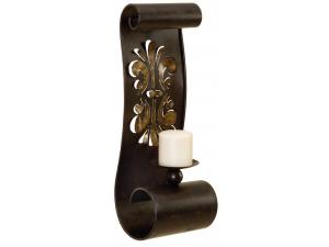 Metal Scroll Candle Holder Decor