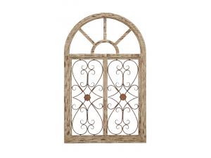 VINTAGE CHIC ARCHED WINDOW PANE WALL